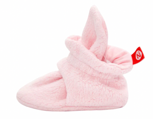 Zutano Cozie Fleece Bootie Baby Pink