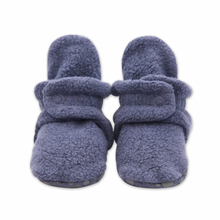 Load image into Gallery viewer, Zutano Cozie Gripper Baby Bootie Denim Navy
