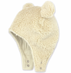 Zutano Furry Bear Hat Oat