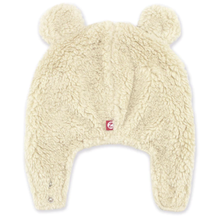 Load image into Gallery viewer, Zutano Furry Bear Hat Oat
