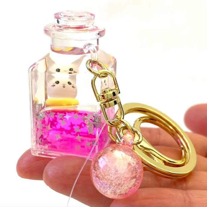 Kitty Floaty Key Charm