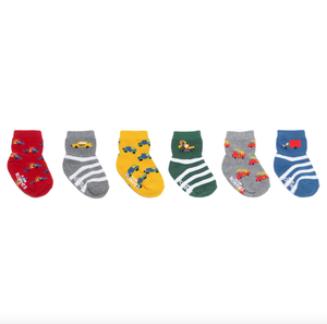 Robeez On The Move 6-Pack Infant Crew Socks