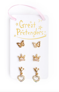 Great Pretenders Boutique Royal Crown Stud Earrings