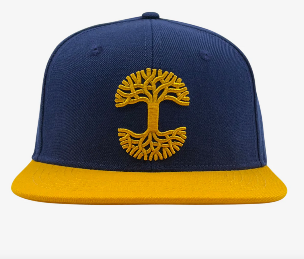 Oaklandish Men's Classic Snapback Hat Navy/Gold O/S