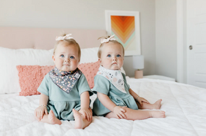 Copper Pearl Bandana Bibs 4-Pack Set Zella