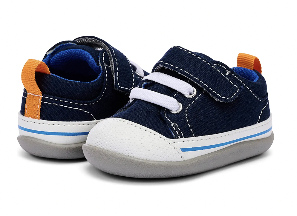 See Kai Run Stevie (First Walker) Navy Canvas Size 4