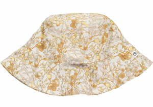 Müsli Fiona Poplin Hat With Floral Print Buttercream Size 8-9y