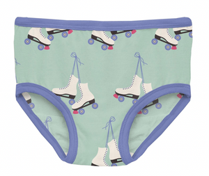 Kickee Pants Print Girls Underwear Pistachio Roller Skates