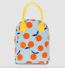 Load image into Gallery viewer, Fluf Zipper Lunch Bag Organic Oranges
