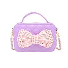 Load image into Gallery viewer, Zomi Gems Belle Bow Handbag Purple
