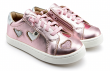 Load image into Gallery viewer, Old Soles Hearty Runner Pink Frost / Glam Argent / Silver / Glam Pink / Fuchsia Foil
