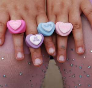 Great Pretenders Candy Heart Rings