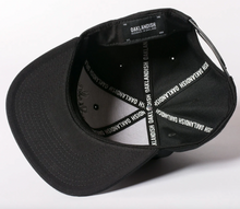 Load image into Gallery viewer, Oaklandish Classic Snapback Black With Silver Logo Adult Hat
