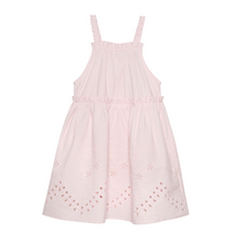 Load image into Gallery viewer, Minymo Dress Pink Eyelet
