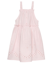 Load image into Gallery viewer, Minymo Dress Pink Eyelet
