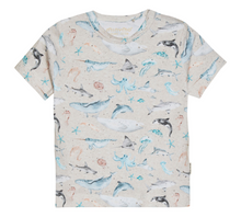 Load image into Gallery viewer, Minymo Short Sleeve T-shirt Sea World Size 3M
