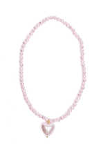 Load image into Gallery viewer, Great Pretenders Pink Pearl Heart Necklace
