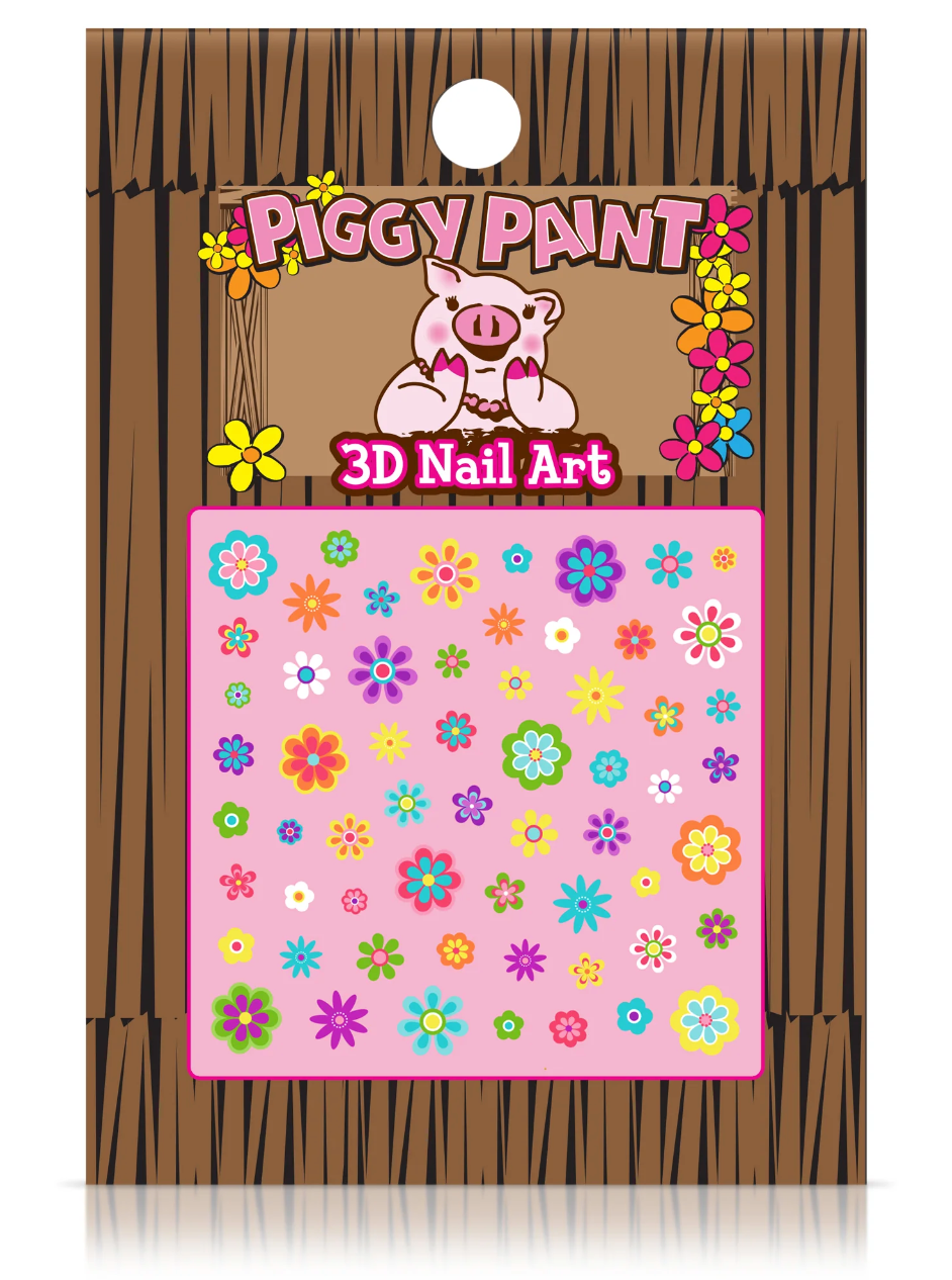 Piggy Paint 3D Flower Nail Art