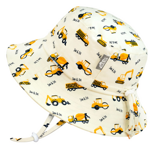 Jan & Jul Cotton Bucket Hat Little Diggers Size XL 5-12y
