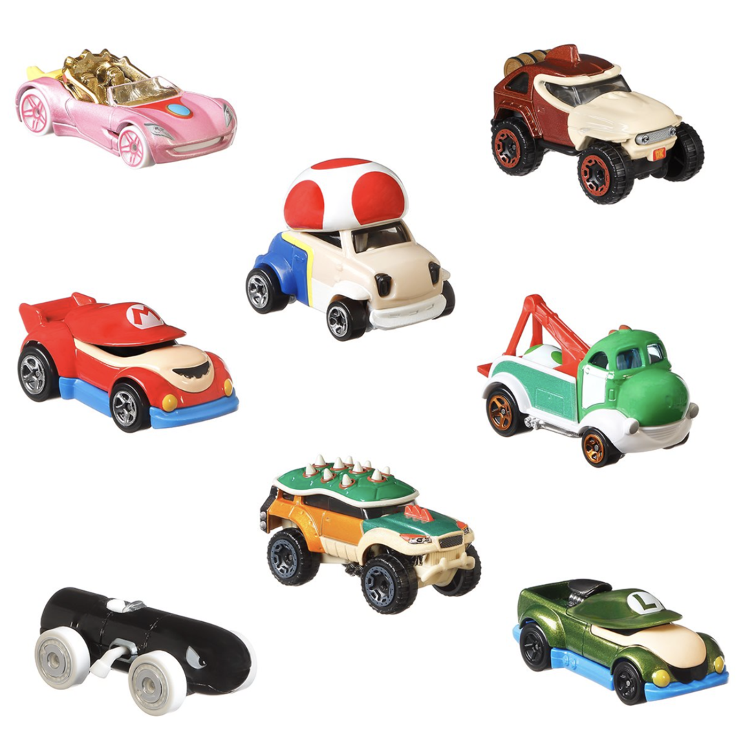 Super mario hot wheels cars hotsell