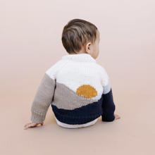 Load image into Gallery viewer, The Blueberry Hill Sunset Cardigan Navy
