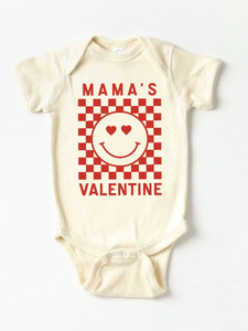 Mama's Valentine Short Sleeved Onesie Size 3-6m