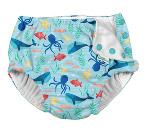 Green Sprouts Swim Diaper Aqua Sea Celebration