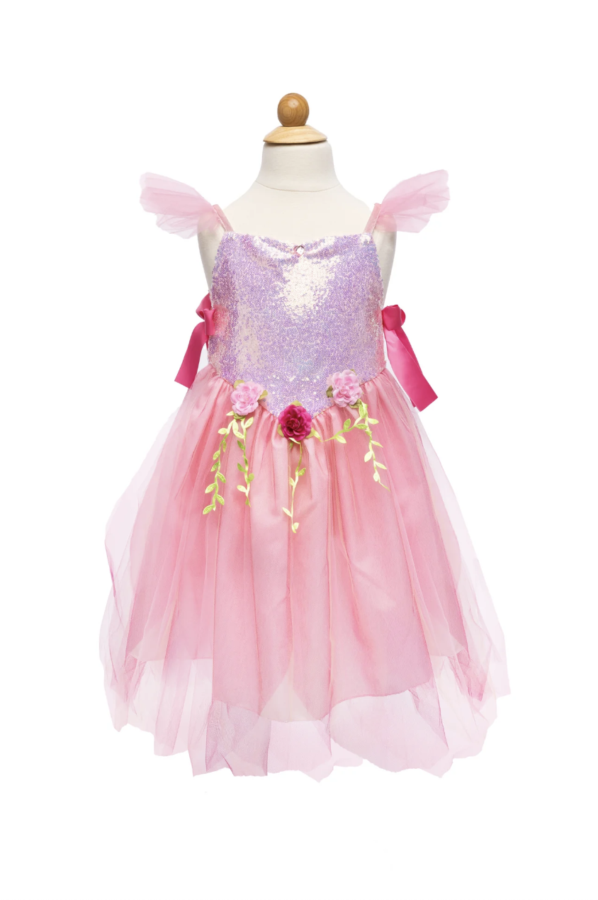 Great Pretenders Pink Sequins Forest Fairy Tunic Size 5-6yrs
