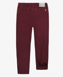 Souris Mini Red Pants oF Slim Fit in Brushed Twill