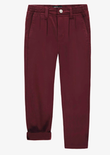 Load image into Gallery viewer, Souris Mini Red Pants oF Slim Fit in Brushed Twill
