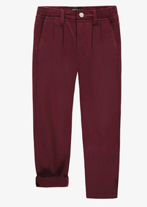 Souris Mini Red Pants oF Slim Fit in Brushed Twill