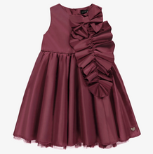 Load image into Gallery viewer, Souris Mini Red Dress Without Sleeve In Taffeta
