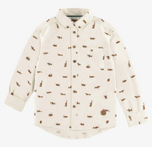 Load image into Gallery viewer, Souris Mini Cream Shirt In Cotton Poplin Effect Peach Skin Size 5 Years
