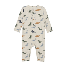 Load image into Gallery viewer, Minymo Dinosaur Long Sleeve Romper
