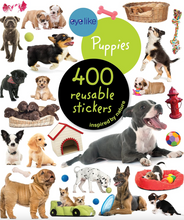 Load image into Gallery viewer, Eyelike Stickers Puppies 400 Reusable Stickers Book

