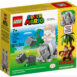 Lego Super Mario Rambi The Rhino 7+ 106 Pieces