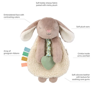 Itzy Ritzy Taupe Bunny Friends Lovely Plush
