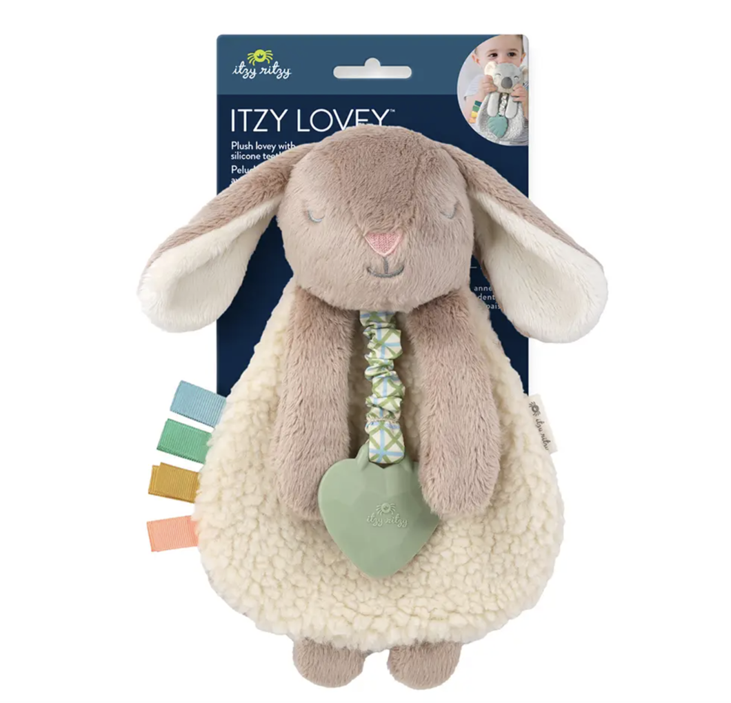 Itzy Ritzy Taupe Bunny Friends Lovely Plush