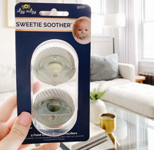 Load image into Gallery viewer, Itzy Ritzy Sweetie Soother Pacifier Sets 2 Pack Agave + Succulent Cables
