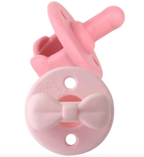 Load image into Gallery viewer, Itzy Ritzy Sweetie Soother Pacifier Sets 2 Pack Pink Bows
