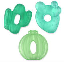 Load image into Gallery viewer, Itzy Ritzy Cutie Coolers Water Filled Teethers 3 Pack Cactus
