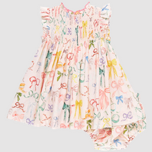 Load image into Gallery viewer, Pink Chicken Baby Girls Stevie Dress Set Watercolor Bows
