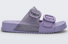 Load image into Gallery viewer, Mini Melissa Cozy Slide Lilac Glitter
