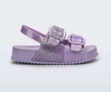 Load image into Gallery viewer, Mini Melissa Cozy Sandal Lilac Glitter
