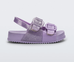 Mini Melissa Cozy Sandal Lilac Glitter