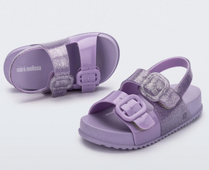 Mini Melissa Cozy Sandal Lilac Glitter