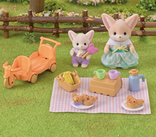 Load image into Gallery viewer, Calico Critters Sunny Picnic Set Fennec Fox Sister &amp; Baby
