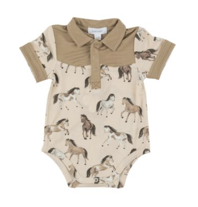 Angel Dear Bodysuit Horses Size 12-18m