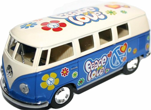 Die Cast Metal 1962 Volkswagen Classical Bus Pull Back