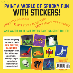 Paint By Sticker Kids Halloween Book
